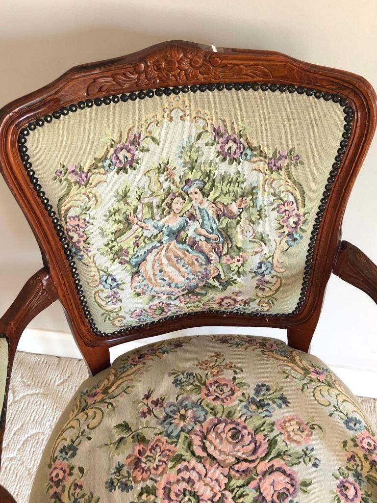 Tapestry Pattern Arm Chair