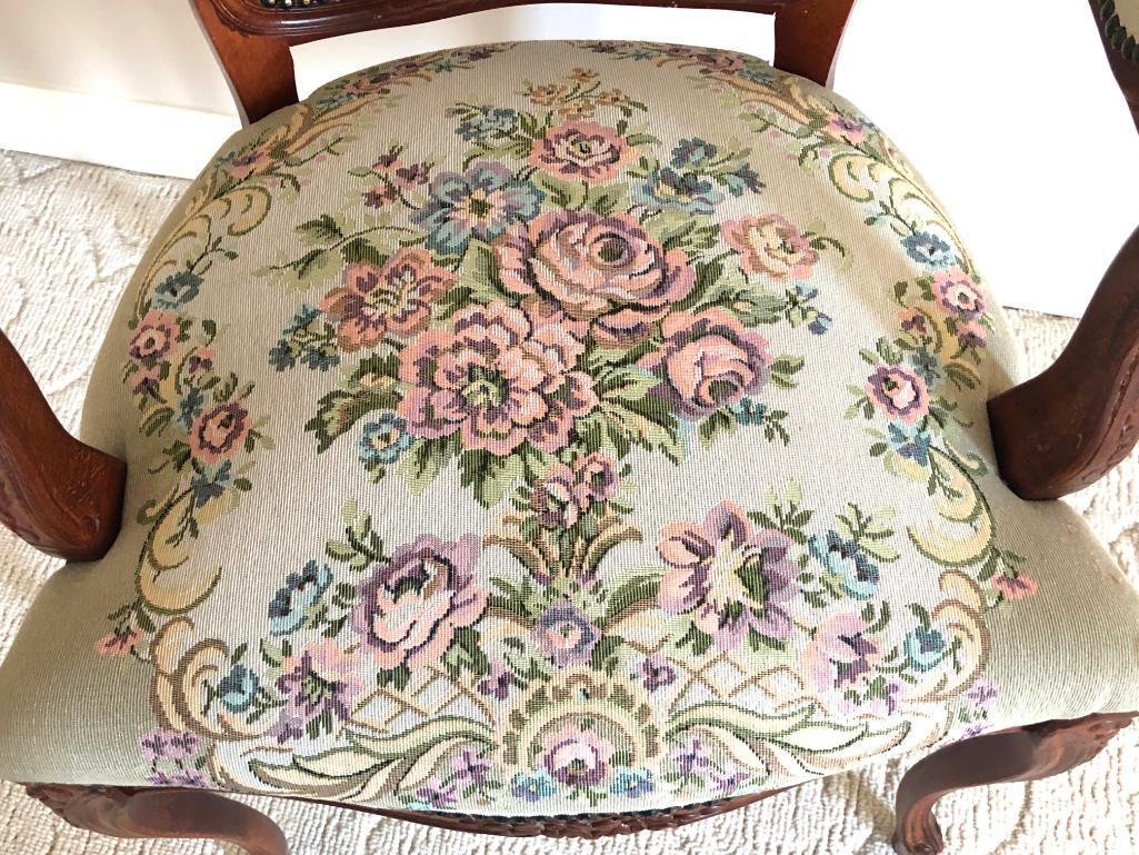 Tapestry Pattern Arm Chair