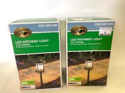 Set of 2 Hampton Bay LED Pathway Lights