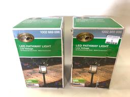 Set of 2 Hampton Bay LED Pathway Lights