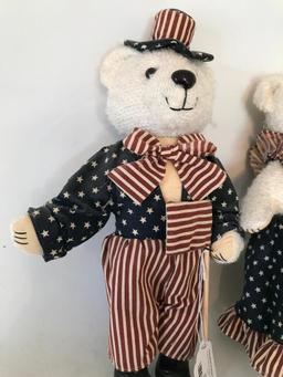 (2) Patriotic Teddy Bears