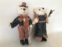 (2) Patriotic Teddy Bears