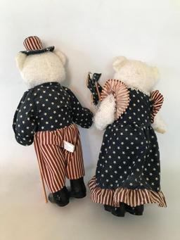 (2) Patriotic Teddy Bears