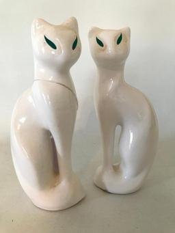 (2) Ceramic Siamese Cats