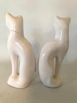 (2) Ceramic Siamese Cats