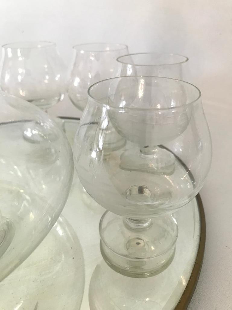 Classic Ships Decanter W/(6) Matching Glasses