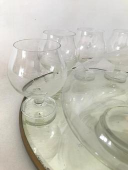 Classic Ships Decanter W/(6) Matching Glasses