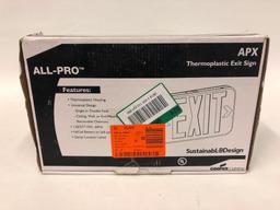 All-Pro Thermoplastic Exit Sign