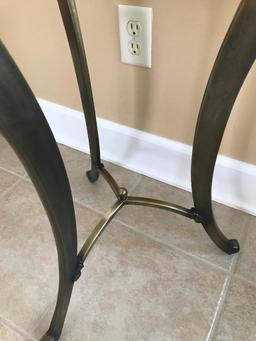 Ethan Allen Iron & Glass Decorator Stand