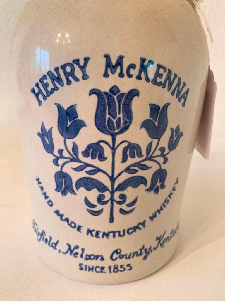 "Henry McKenna Kentucky Whiskey" Jug W/Cork Top