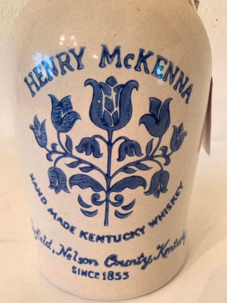 "Henry McKenna Kentucky Whiskey" Jug W/Cork Top