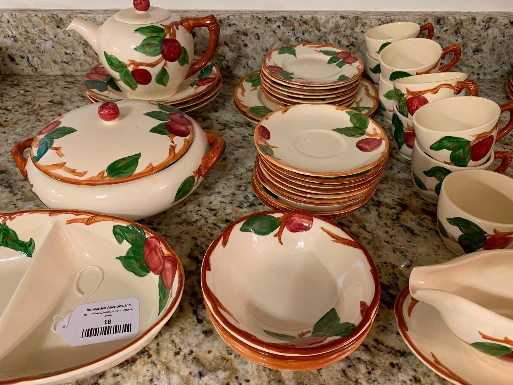 (62) Pcs. Franciscan Apple Dinnerware