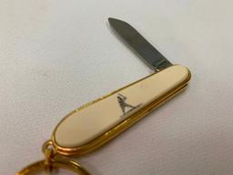 (3) Nice Barlow Items: (2) Tape Measures & Keychain Knife