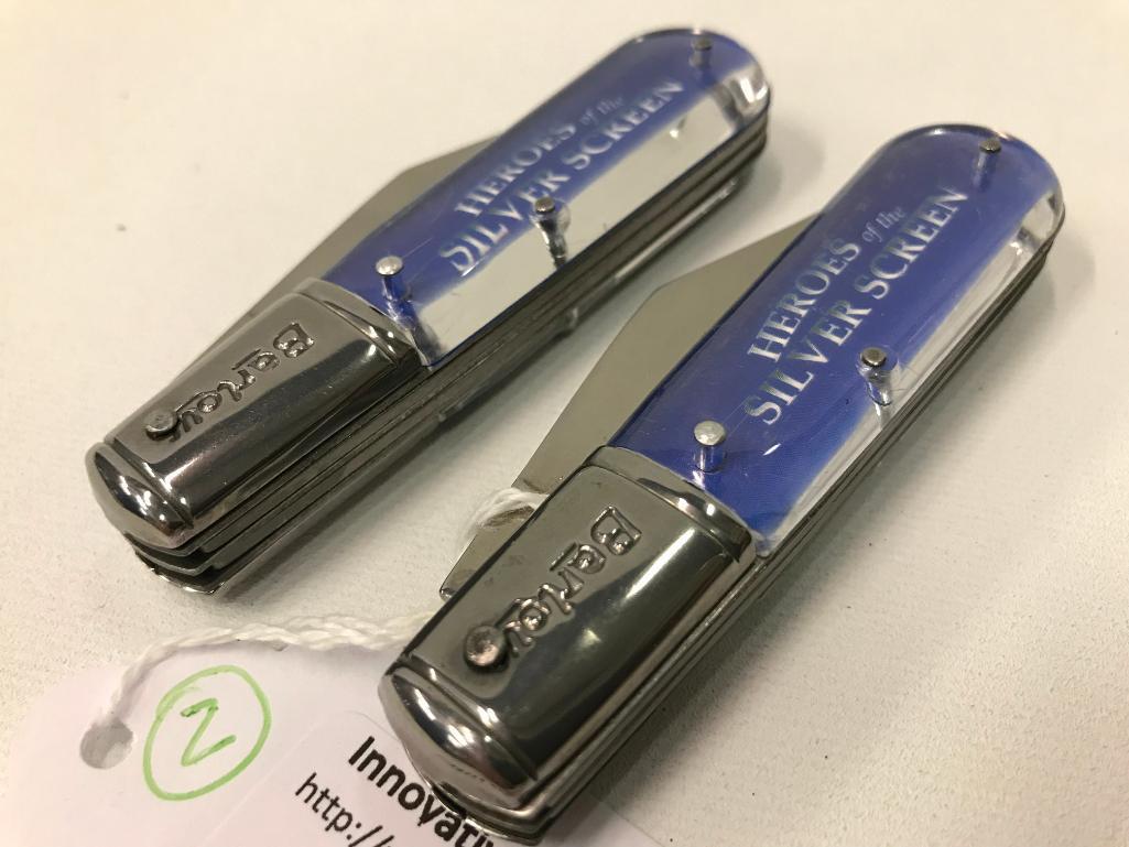 (2)Tarzan 2-Blade Barlow Folding Knives