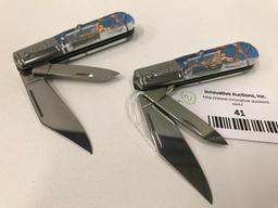 (2)Tarzan 2-Blade Barlow Folding Knives
