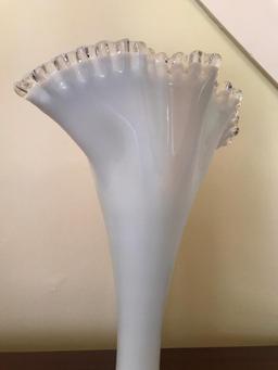 Unusual Fenton Silvercrest Vase