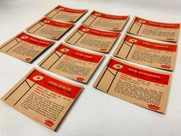 (10) 1960 Fleer Football Cards