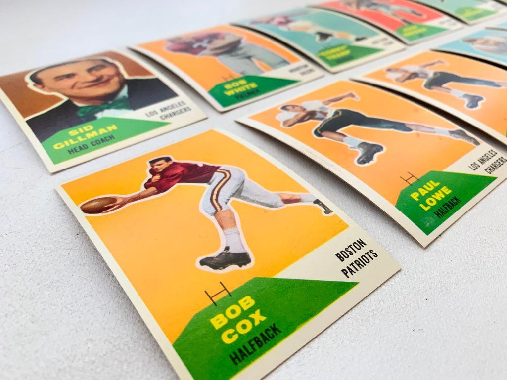 (12) 1960 Fleer Football Cards-A Few Duplicates