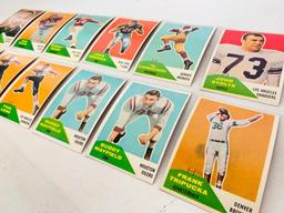 (12) 1960 Fleer Football Cards-A Few Duplicates