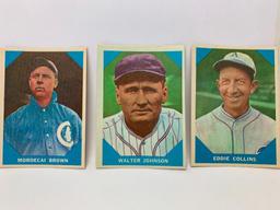 (3) 1960 Fleer Baseball Greats Cards