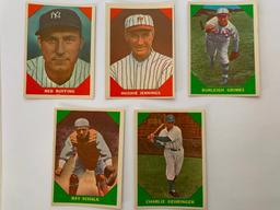 (5) 1960 Fleer Baseball Greats Cards