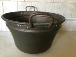 Antique Brass Bucket W/Handles