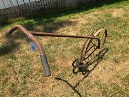 Steel Wheel Three Tine Garden Plow