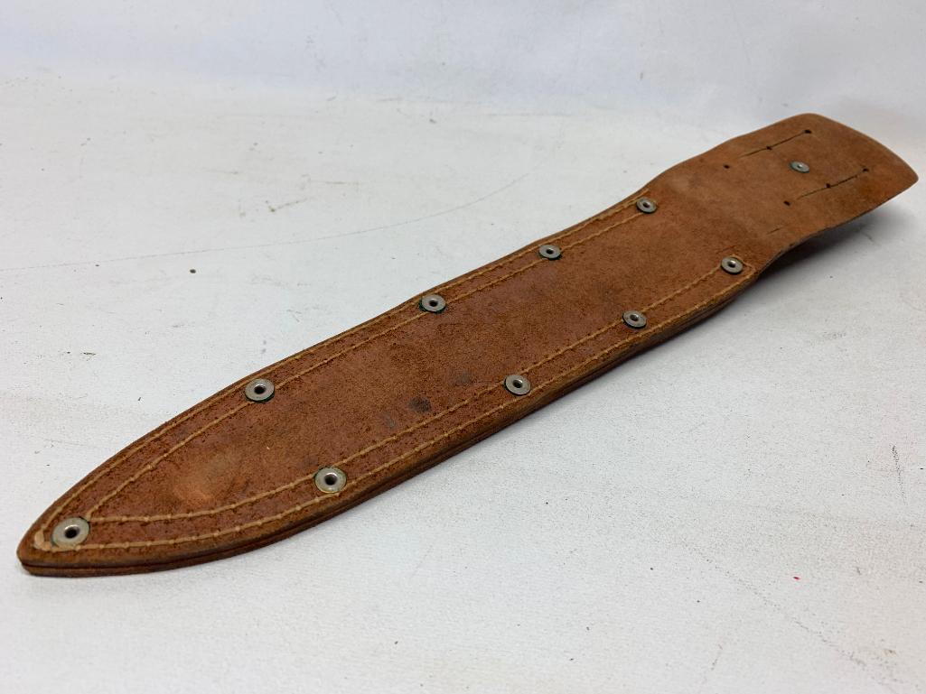 Home-Made Dagger W/Leather Sheath