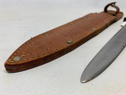 Home-Made Dagger W/Leather Sheath