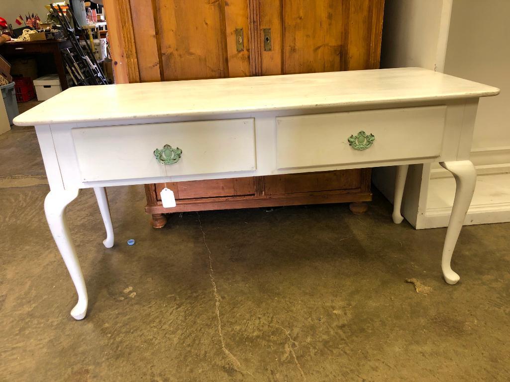 Queen Anne Style Library Table/Desk