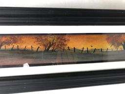 Framed & Matted Watercolor By Lu Fuller