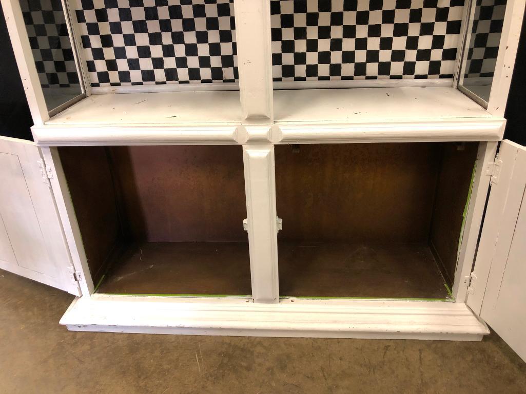 Painted Decorator/Display China Cabinet