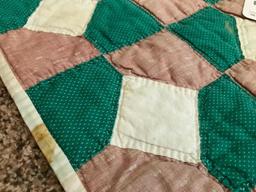 Hand Stitched Quilt Panel