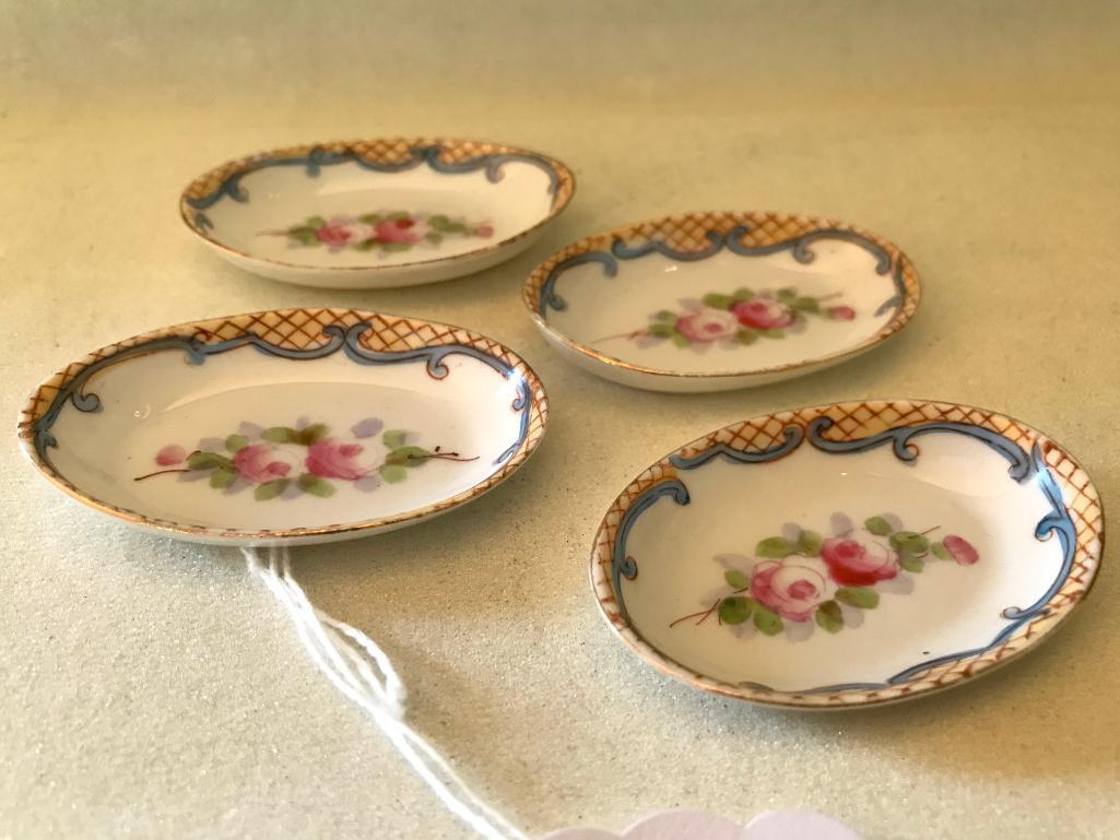 (4) Vintage Hand Painted Nippon Salt Dips