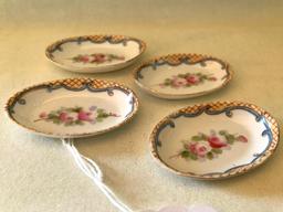 (4) Vintage Hand Painted Nippon Salt Dips