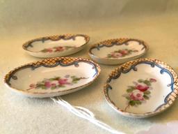 (4) Vintage Hand Painted Nippon Salt Dips