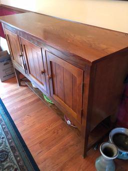 Oak Server (Matches Table, Chairs, & China In Previous Lots)
