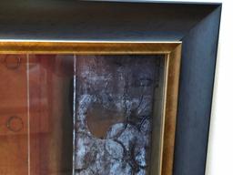 Framed Abstract Decorator Print Signed "D. Lizanetz"