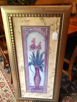 Matted & Framed Floral Print