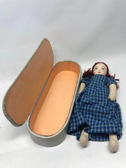 Vintage Cloth Doll In Box