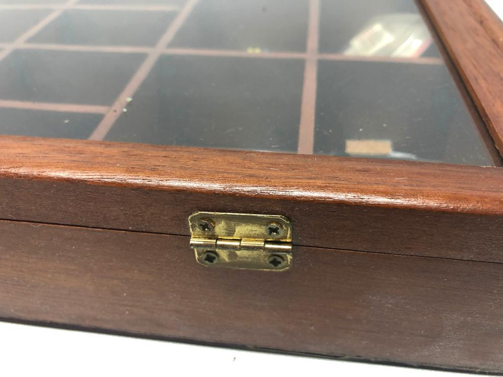 Wooden Curio Box & Miniatures