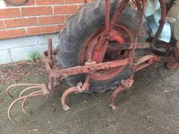 Antique Clinton Rear Tine Plow W/4-Cycle Clinton Engine