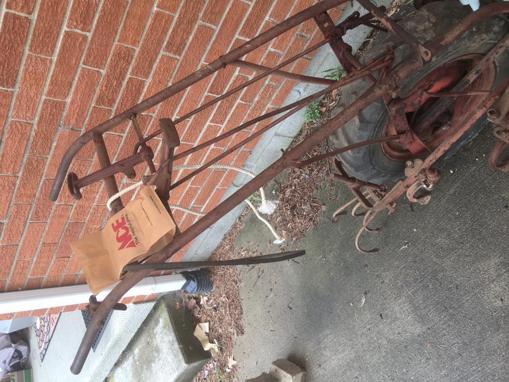 Antique Clinton Rear Tine Plow W/4-Cycle Clinton Engine