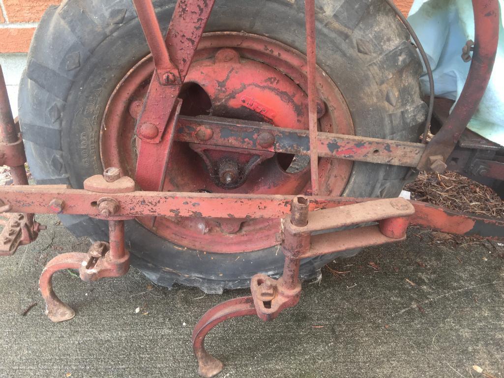 Antique Clinton Rear Tine Plow W/4-Cycle Clinton Engine