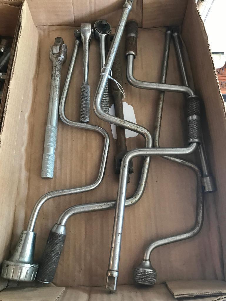 Group Of 3/8" & 1/2" Ratchets & Wrenches
