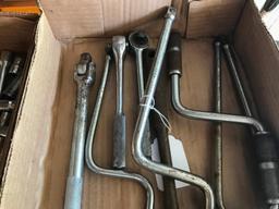 Group Of 3/8" & 1/2" Ratchets & Wrenches