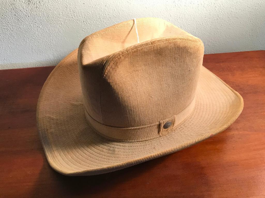 7 3/8th. Corduroy Cowboy Hat