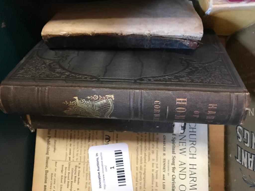 Group of Vintage and Antique Christian Books and Hymns