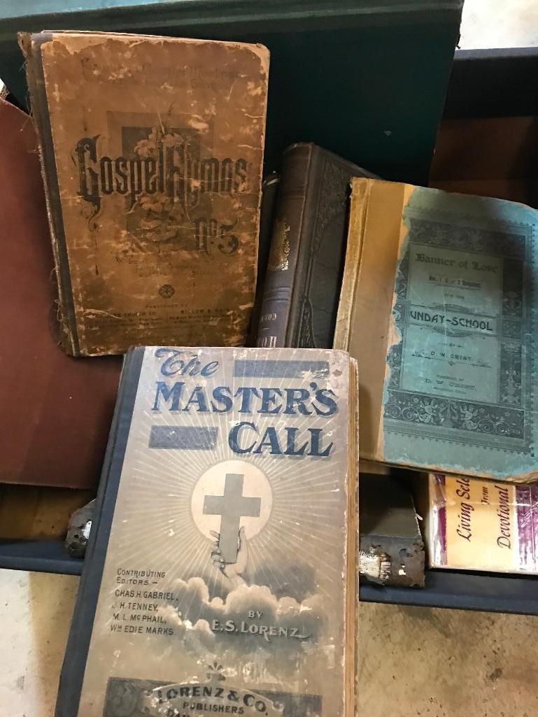 Group of Vintage and Antique Christian Books and Hymns