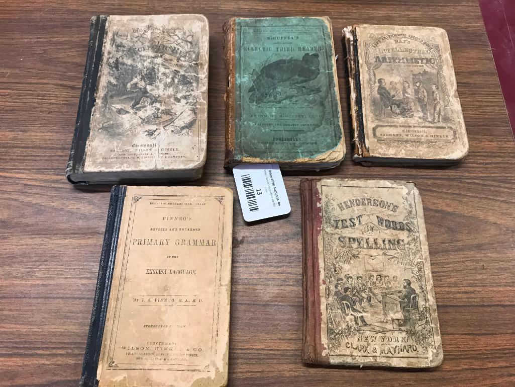 Group of 1800's School Books